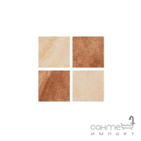 Вставка 6x6 Ceramika Gres Verso Mix Corner Cut (матовая)