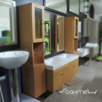 Комплект мебели для ванной комнаты с двумя пеналами Orans G20 (цвет Wood) (уценка)