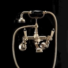 Змішувач для ванни настінний з душовою лійкою та шлангом Devon&Devon Black Diamond BLD70MХХ кольори в асортименті