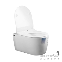 Підвісний безободковий унітаз із сидінням softclose slim Idevit Alfa Iderimless 3104-2616 білий