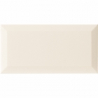 Настенная плитка 10x20 Monopole Monocolor Bisel Marfil Brillo (светло-бежевая, глянцевая)