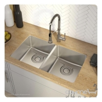 Кухонна мийка із нержавіючої сталі Kraus KD1UD33B матова