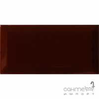 Настенная плитка 10x20 Monopole Monocolor Bisel Marron Brillo (коричневая, глянцевая)