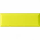 Настенная плитка 10x30 Monopole Monocolor Bisel Limon Brillo (желтая, глянцевая)  /1,02 м2/уп./