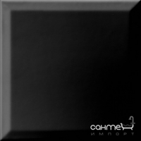 Настенная плитка 15x15 Monopole Monocolor Bisel Negro Brillo (черная, глянцевая)