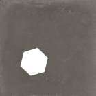Керамогранит универсальный, декор 60x60 Flaviker Backstage Graphite Hexagon Hole Rectified (матовый, ректификат)