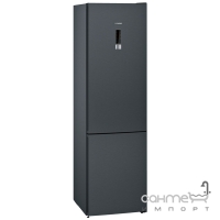 Окремий двокамерний холодильник із нижньою морозильною камерою Siemens IQ300 KG39NXB35 чорний
