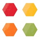 Керамогранит универсальный, декор 8,5x8,5 Flaviker Backstage Hexagon Color Mi4 Rectified (матовый, ректификат)