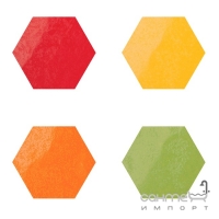 Керамограніт універсальний, декор 8,5x8,5 Flaviker Backstage Hexagon Color Mi4 Rectified (матовий, ректифікат)