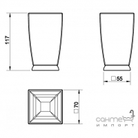 Набор аксессуаров Gessi Mimi 107044, 107050, 160524, 160525, 162837, 162836, 160526, Хром