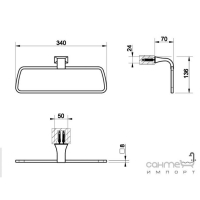 Набор аксессуаров Gessi Mimi 107044, 107050, 160525, 162837, 160526, 184722 Хром