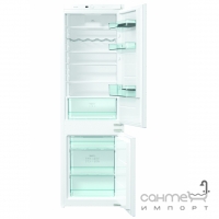 Встраиваемый двухкамерный холодильник с нижней морозильной камерой Gorenje NRKI 4181 E3 белый