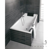 Квариловая прямоугольная ванна с ножками Villeroy&Boch Squaro Slim UBQ170SQS2V-01 белая