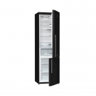 Отдельностоящий двухкамерный холодильник с нижней морозильной камерой Gorenje RK 61 FSY2B2 черный