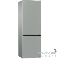 Отдельностоящий двухкамерный холодильник с нижней морозильной камерой Gorenje NRK 611 PS4-B серебро