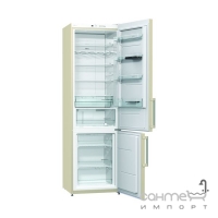 Отдельностоящий двухкамерный холодильник с нижней морозильной камерой Gorenje NRK 6201 MC-0 бежевый