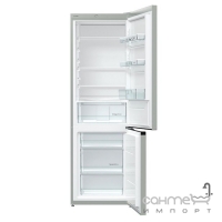 Отдельностоящий двухкамерный холодильник с нижней морозильной камерой Gorenje RK 611 PS4 серебро