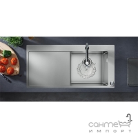Кухонна мийка з нержавіючої сталі + змішувач для кухні Hansgrohe C71-F450-07