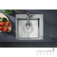 Кухонна мийка з нержавіючої сталі + змішувач для кухні Hansgrohe Select C71-F450-01