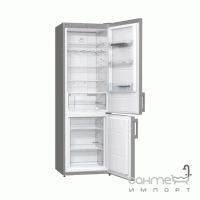 Окремий двокамерний холодильник з нижньою морозильною камерою Gorenje RK 6201 FX нержавіюча сталь