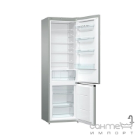 Окремий двокамерний холодильник з нижньою морозильною камерою Gorenje RK 621 PS4 срібло