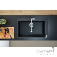 Кухонная мойка из гранита silicatec + смеситель для кухни Hansgrohe C51-F660-07 43218000