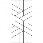 Керамограніт настінний декор 120X240 Flaviker River Cp. Tetris Ecru Rectified (матовий, ректифікат)