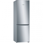 Отдельностоящий двухкамерный холодильник с нижней морозильной камерой Bosch KGN33NL206 сталь