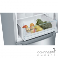Окремий двокамерний холодильник з нижньою морозильною камерою Bosch KGN33NL206 сталь