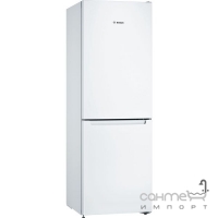 Окремий двокамерний холодильник з нижньою морозильною камерою Bosch KGN33NW206 білий