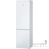 Отдельностоящий двухкамерный холодильник с нижней морозильной камерой Bosch KGV39VW31S белый