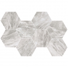 Мозаїка 30X50 Flaviker Supreme Silver Dream Mosaico Hexagon Anticato Rectified (ректифікат)