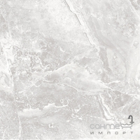 Керамогранит напольный под мрамор 60х60 Geotiles GALA PERLA (светло-серый, полированный)