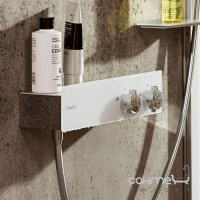Змішувач-термостат для душу на 1 споживача Hansgrohe ShowerTablet 350 13102400 білий/хром