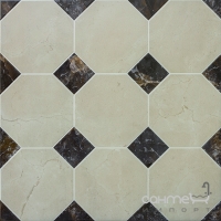 Плитка для підлоги, декорація 45x45 Click Ceramica IMAGINE CREMA MARFIL