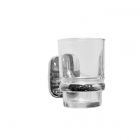 Настенный стакан Gatto 7258 стекло/нержавеющая сталь