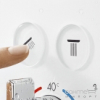 Кнопка до термостату ShowerSelect glass Hansgrohe 9257xx50 білий