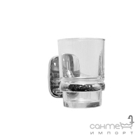 Настенный стакан Gatto 7258 стекло/нержавеющая сталь