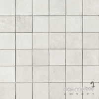 Мозаика 30X30 Flaviker Urban Concrete White Mosaico 5X5 Rectified (матовая, ректификат)