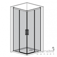 Двері прямокутної душової кабіни Radaway Idea Black KDD 80 лівостороння 387061-54-01L