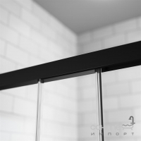 Нерухома бокова стінка душової кабіни Radaway Idea Black S1 75 лівостороння 387049-54-01L