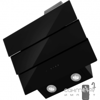 Наклонная пристенная вытяжка Zirtal FALCON 60 BL черная + черное стекло