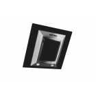 Наклонная пристенная вытяжка Zirtal PANDA 60 нержавеющая сталь + черное стекло