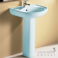 Раковина з п'єдесталом Rak Ceramics Cynthia Wash Basin 570 блакитний