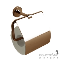Держатель для туалетной бумаги с крышкой Quaranta Miny ABM17 бронза