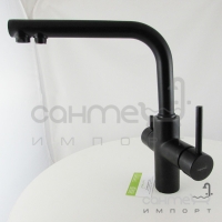 Смеситель для кухни с изливом для фильтрованной воды Imprese Daicy 55009B-F черная эмаль