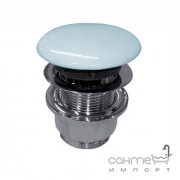 Донний клапан із переливом для раковин Cielo Shui PIL02 Polvere блакитна кераміка