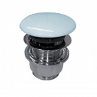 Донный клапан с переливом для раковин Cielo Shui PIL02 Polvere голубая керамика