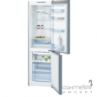 Окремий двокамерний холодильник з нижньою морозильною камерою Bosch KGN36NL306 нержавіюча сталь