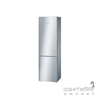 Отдельностоящий двухкамерный холодильник с нижней морозильной камерой Bosch KGN39VL306 нержавеющая сталь